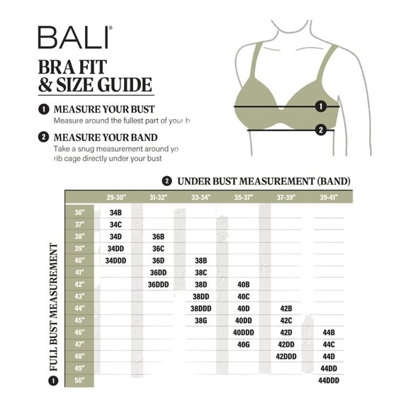 NWT Bali Woman's Double Support Wire-Free Bra 3820 Pink Chic Lace Print 38C - Picture 6 of 12